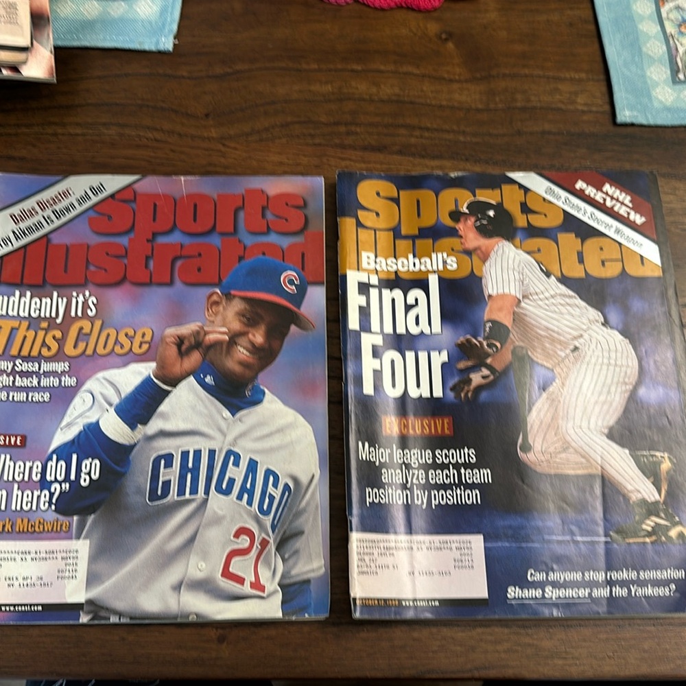 Sports Illustrated Magazine - September 98 and October 98